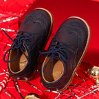 Blue- lace up shoes