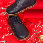 Blue- lace up shoes