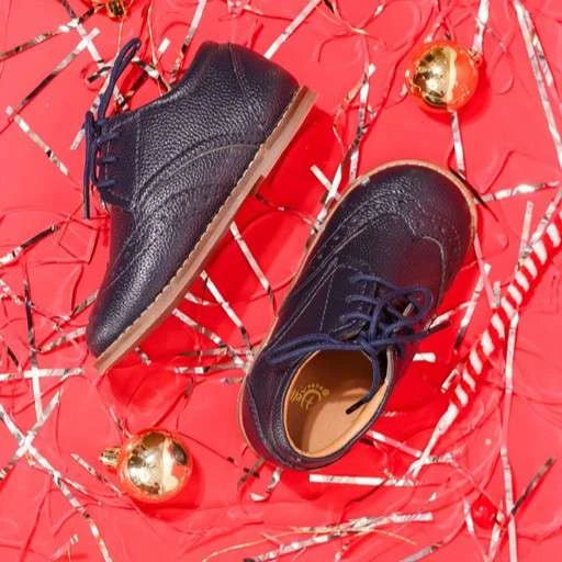 Blue- lace up shoes